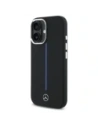 Hurtownia GSM - Etui Mercedes MEHMP16S23SUMBK Apple iPhone 16 hardcase Silicone Blue Stripe MagSafe czarny/black - MRS260 - {ean13} - Hurt