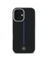 Hurtownia GSM - Etui Mercedes MEHMP16S23SUMBK Apple iPhone 16 hardcase Silicone Blue Stripe MagSafe czarny/black - MRS260 - {ean13} - Hurt