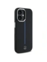 Hurtownia GSM - Mercedes MEHMP16S23SUMBK Apple iPhone 16 kemény tok Szilikon Kék Csík MagSafe fekete - MRS260 - {ean13} - Hurt