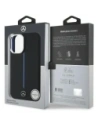 Hurtownia GSM - Mercedes MEHMP16S23SUMBK Apple iPhone 16 Hardcase Silikon Blau Streifen MagSafe Schwarz - MRS260 - {ean13} - Hurt