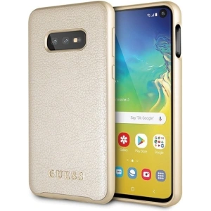 Hurtownia GSM - Etui Guess GUHCS10LIGLGO Samsung Galaxy S10e złoty/gold hard case Iridescent - GUE352GLD - {ean13} - Hurt