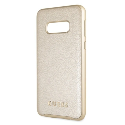 Etui Guess GUHCS10LIGLGO Samsung Galaxy S10e złoty/gold hard case Iridescent