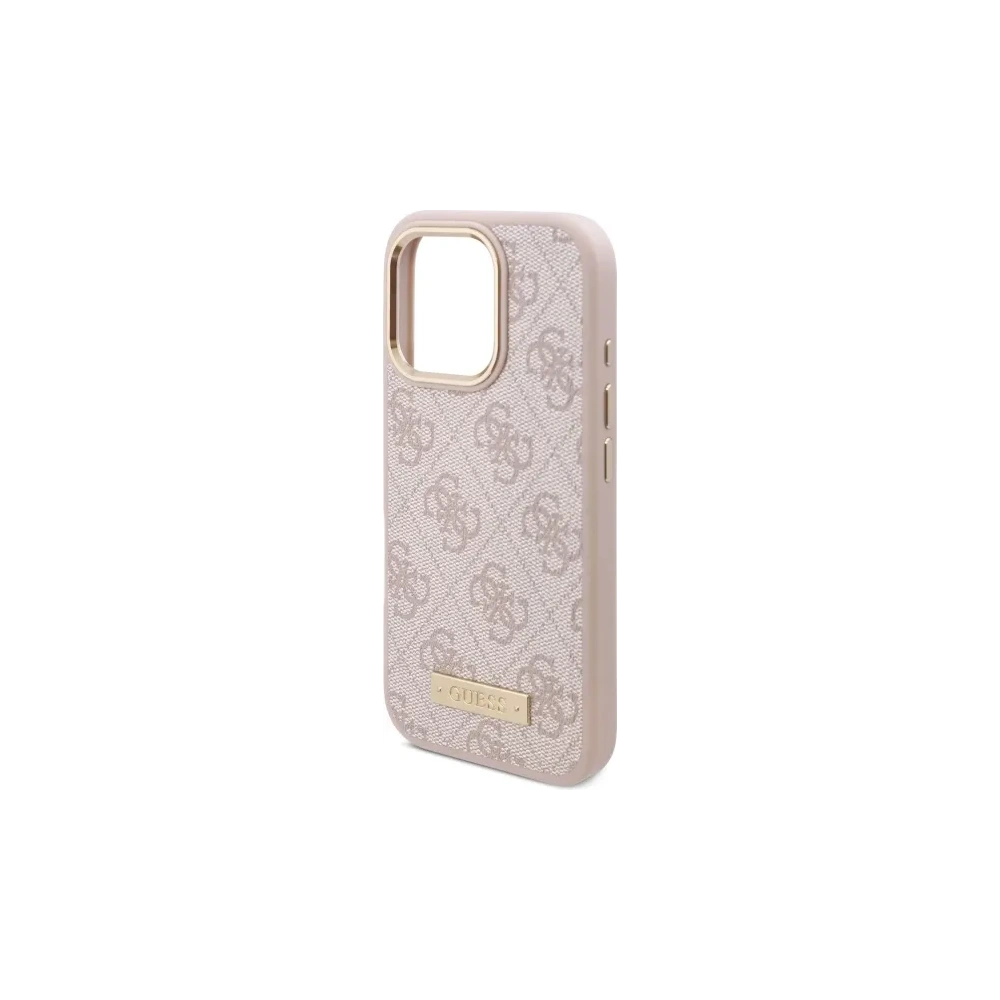 Hurtownia GSM - Etui Guess GUHMP16LU4GPRP Apple iPhone 16 Pro hardcase 4G Logo Plate MagSafe růžový/pink - GUE4131 - {ean13} - Hurt