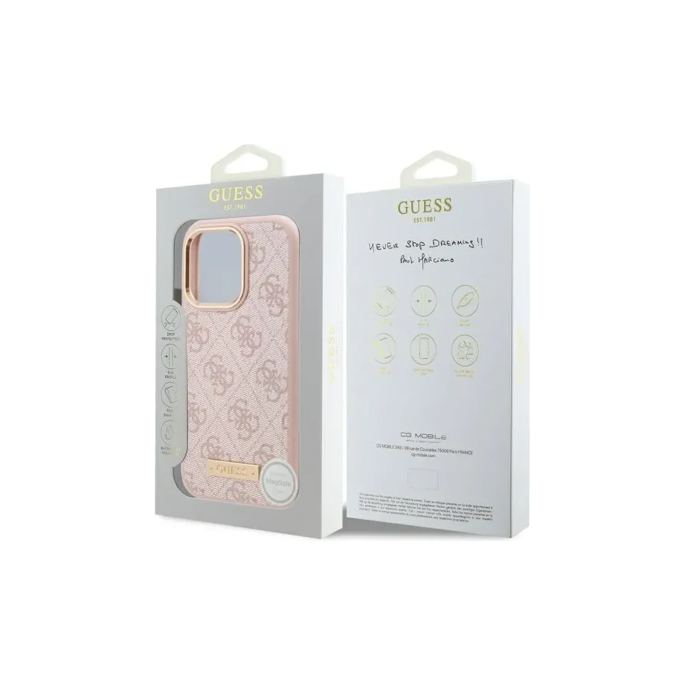 Hurtownia GSM - Guess GUHMP16LU4GPRP Apple iPhone 16 Pro Hardcase 4G Logo-Platte MagSafe pink - GUE4131 - {ean13} - Hurt