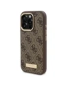 Hurtownia GSM - Etui Guess GUHMP16LU4GPRW Apple iPhone 16 Pro hardcase 4G Logo Plate MagSafe hnědý/brown - GUE4132 - {ean13} - Hurt