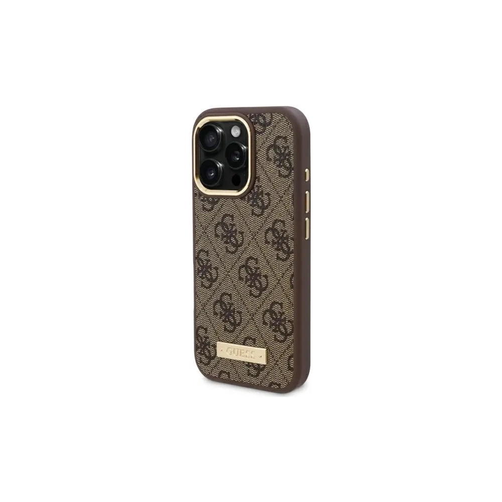 Hurtownia GSM - Guess GUHMP16LU4GPRW Apple iPhone 16 Pro Hardcase 4G Logo Plate MagSafe braun - GUE4132 - {ean13} - Hurt