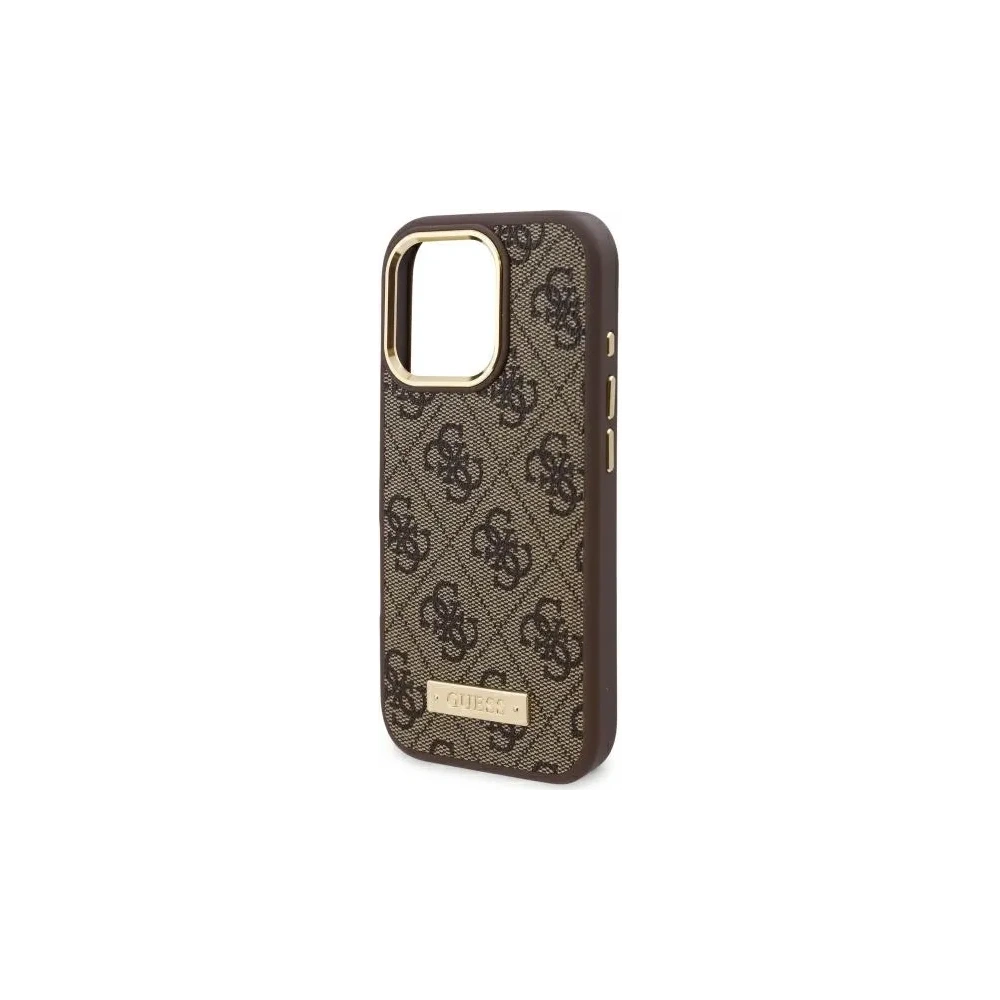 Hurtownia GSM - Etui Guess GUHMP16LU4GPRW Apple iPhone 16 Pro hardcase 4G Logo Plate MagSafe hnědý/brown - GUE4132 - {ean13} - Hurt