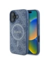 Etui Guess GUHMP16MG4GFRB Apple iPhone 16 Plus hardcase 4G Ring Classic Logo MagSafe niebieski/blue