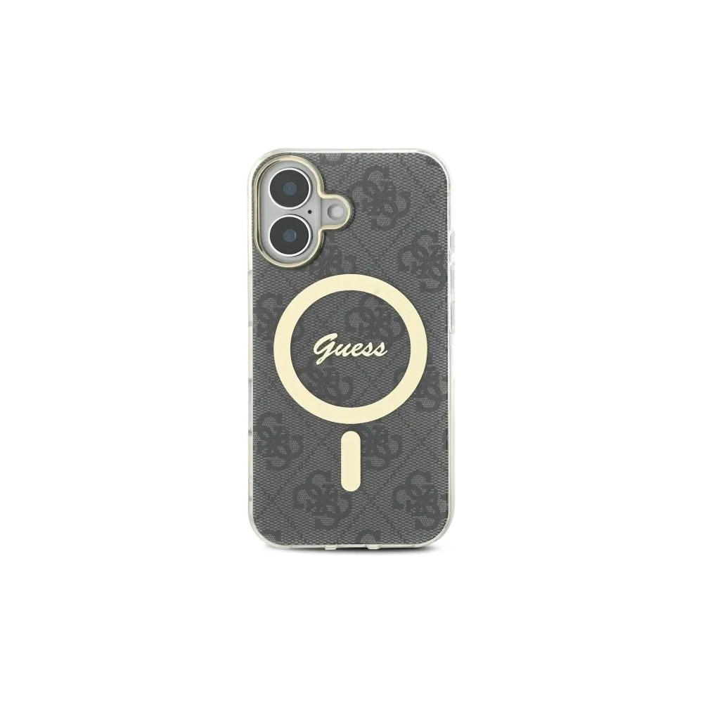 Wholesale Guess GUHMP16MH4STK Apple iPhone 16 Plus hardcase IML 4G MagSafe black - GUE4134 - {ean13} - Hurt