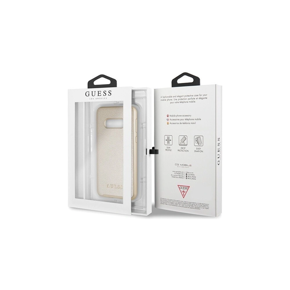 Hurtownia GSM - Etui Guess GUHCS10LIGLGO Samsung Galaxy S10e złoty/gold hard case Iridescent - GUE352GLD - {ean13} - Hurt