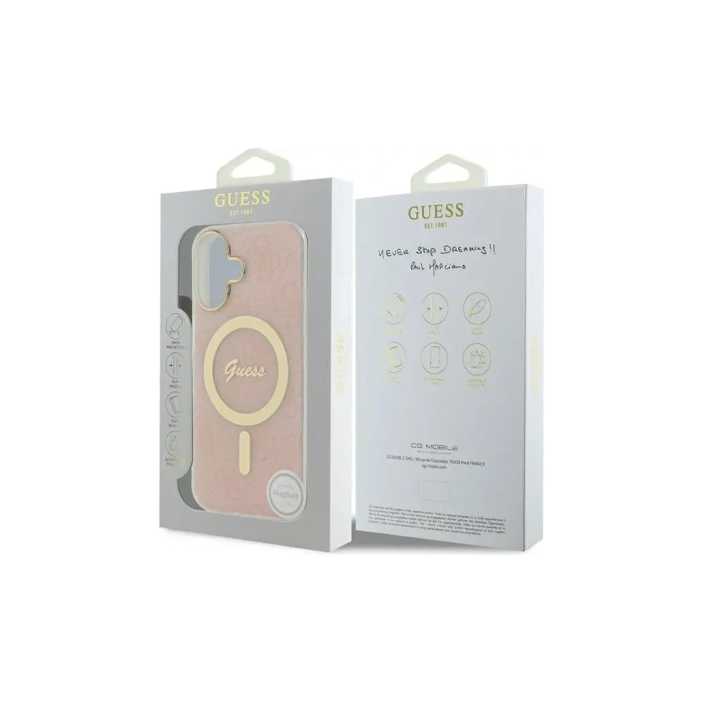 Hurtownia GSM - Guess GUHMP16MH4STP Apple iPhone 16 Plus hardcase IML 4G MagSafe rózsaszín - GUE4135 - {ean13} - Hurt