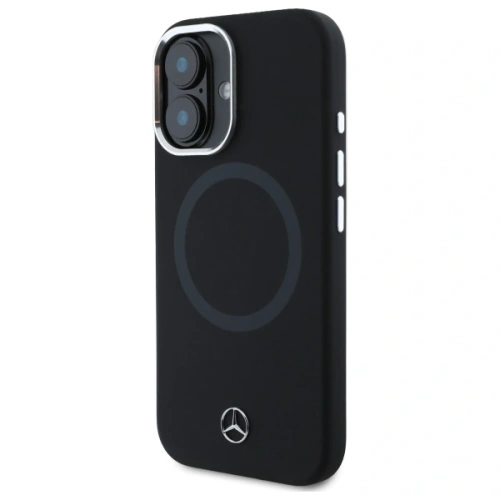 Etui Mercedes MEHMP16S23SUTTK Apple iPhone 16 hardcase Silicone Tonal Logo MagSafe czarny/black