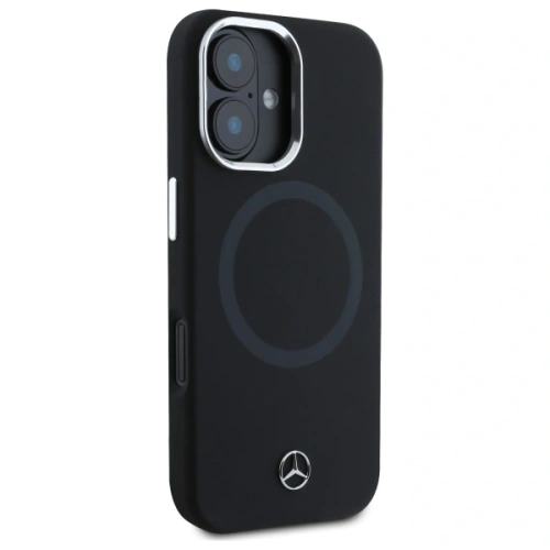 Etui Mercedes MEHMP16S23SUTTK Apple iPhone 16 hardcase Silicone Tonal Logo MagSafe czarny/black