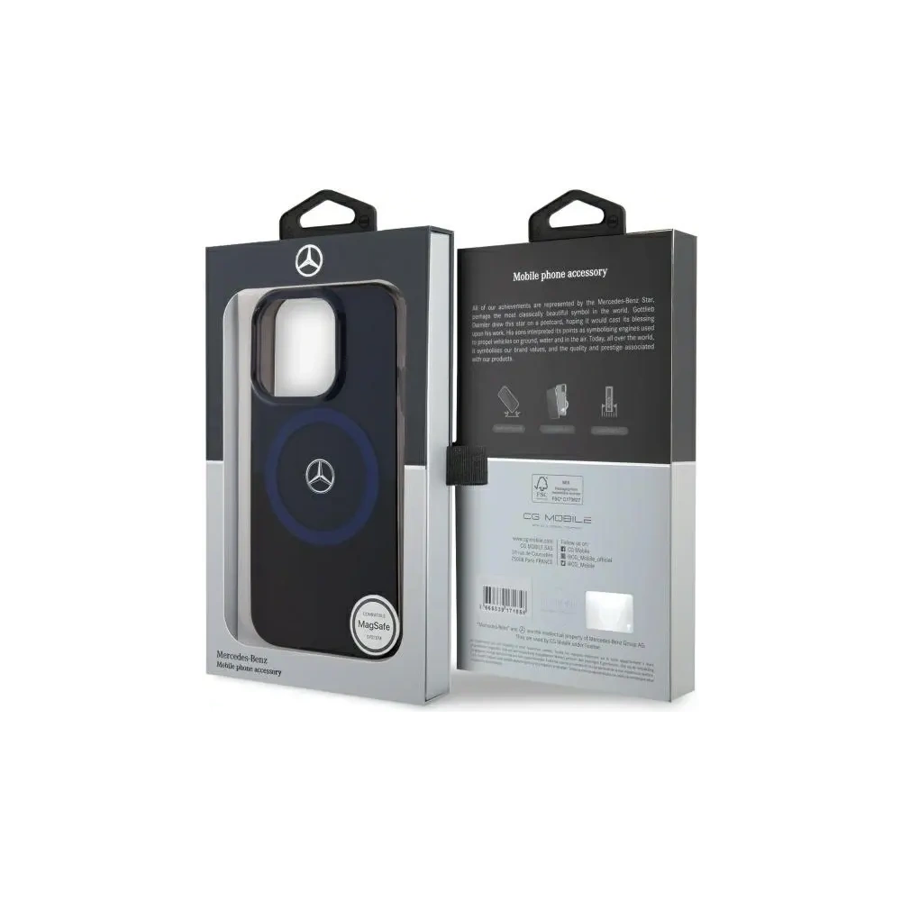 Hurtownia GSM - Etui Mercedes MEHMP16X23HBIKV Apple iPhone 16 Pro Max hardcase MB Double Layer BiColor MagSafe černý modrý/black blue - MRS263 - {ean13} - Hurt
