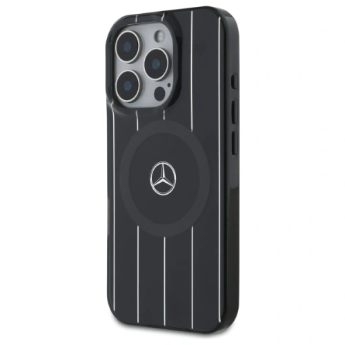 Etui Mercedes MEHMP16X23HRSK Apple iPhone 16 Pro Max hardcase MB Double Layer Crossed Lines MagSafe czarny/black