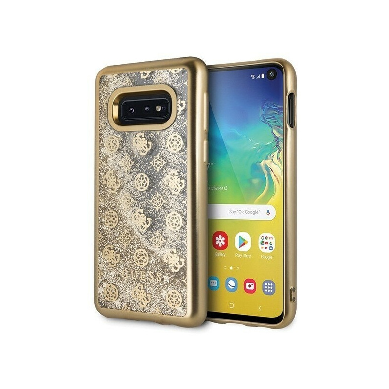 Guess Distributor - 3700740450918 - [KOSZ] - Guess GUHCS10LPEOLGGO S10e G970 gold hard case 4G Peony Liquid Glitter - B2B homescreen