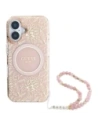 Hurtownia GSM - Guess GUHMP16MHCPOFPP Apple iPhone 16 Plus kemény tok IML Virágok Teljesen Elektromos Gyöngy Pánt MagSafe rózsaszín - GUE4136 - {ean13} - Hurt