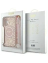 Hurtownia GSM - Guess GUHMP16MHCPOFPP Apple iPhone 16 Plus kemény tok IML Virágok Teljesen Elektromos Gyöngy Pánt MagSafe rózsaszín - GUE4136 - {ean13} - Hurt
