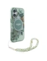 Hurtownia GSM - Guess GUHMP16MHFWBRCESN Apple iPhone 16 Plus keménytok IML Virágok Gyöngy Pánt MagSafe zöld - GUE4137 - {ean13} - Hurt