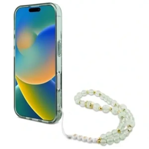 Hurtownia GSM - Guess GUHMP16MHFWBRCESN Apple iPhone 16 Plus keménytok IML Virágok Gyöngy Pánt MagSafe zöld - GUE4137 - {ean13} - Hurt