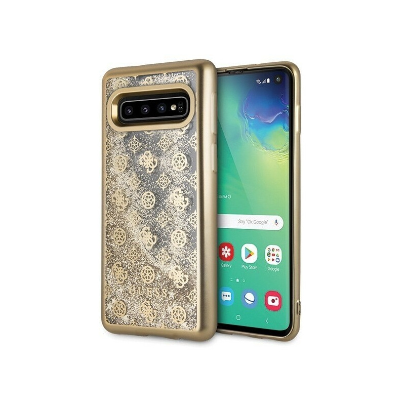 Guess Distributor - 3700740450925 - [KOSZ] - Guess GUHCS10PEOLGGO S10 G973 gold hard case 4G Peony Liquid Glitter - B2B homescreen