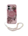 Hurtownia GSM - Guess GUHMP16MHFWBRCESP Apple iPhone 16 Plus kemény tok IML Virágok gyöngy pánttal MagSafe rózsaszín - GUE4138 - {ean13} - Hurt