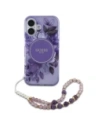 Hurtownia GSM - Guess GUHMP16MHFWBRCESU Apple iPhone 16 Plus kemény tok IML Virágok gyöngy pánttal MagSafe lila - GUE4139 - {ean13} - Hurt
