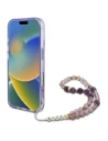 Hurtownia GSM - Guess GUHMP16MHFWBRCESU Apple iPhone 16 Plus kemény tok IML Virágok gyöngy pánttal MagSafe lila - GUE4139 - {ean13} - Hurt