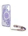 Hurtownia GSM - Guess GUHMP16MHFWBRCESU Apple iPhone 16 Plus kemény tok IML Virágok gyöngy pánttal MagSafe lila - GUE4139 - {ean13} - Hurt