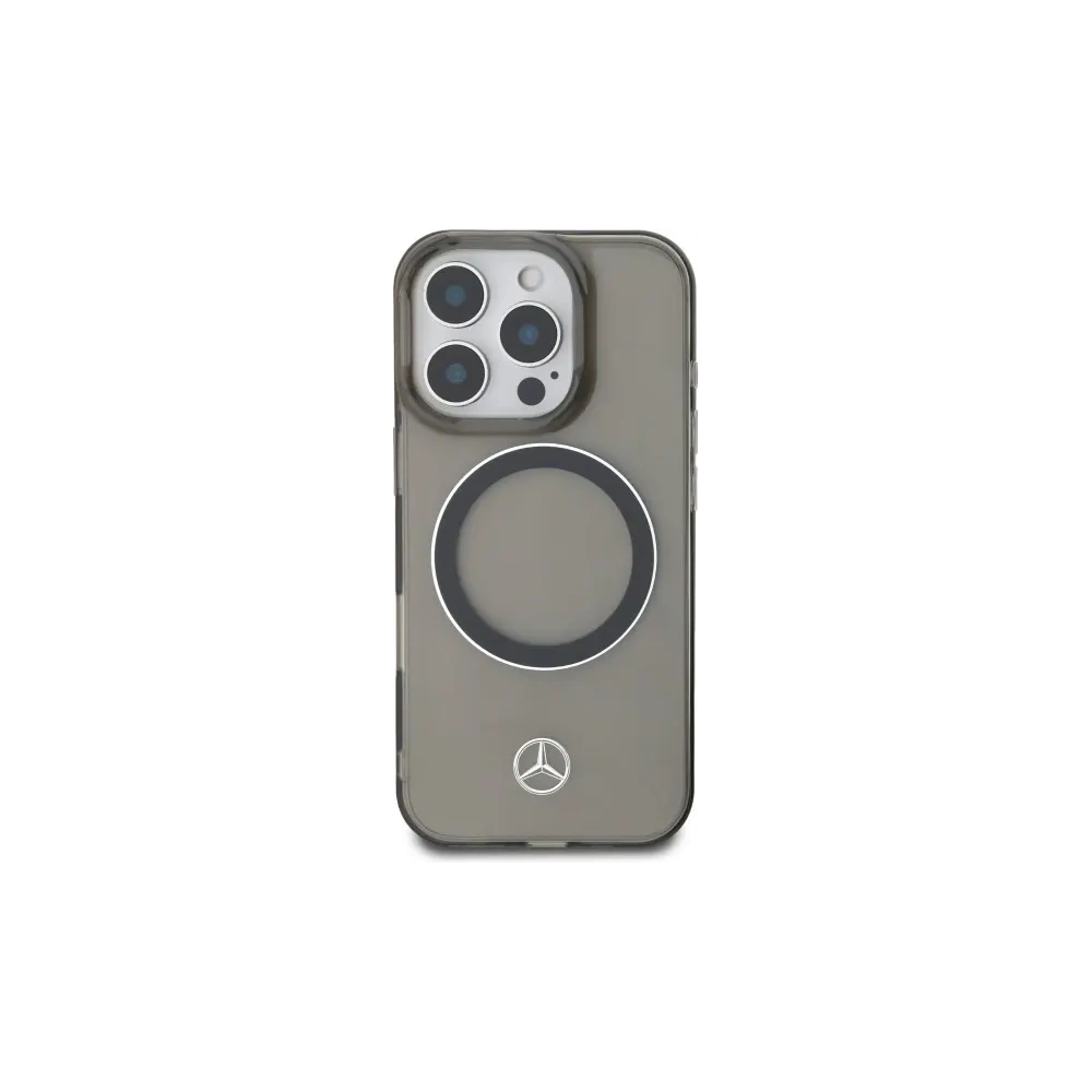 Wholesale Mercedes MEHMP16X23HUOSK Apple iPhone 16 Pro Max hardcase Silver Ring MagSafe black - MRS266 - {ean13} - Hurt