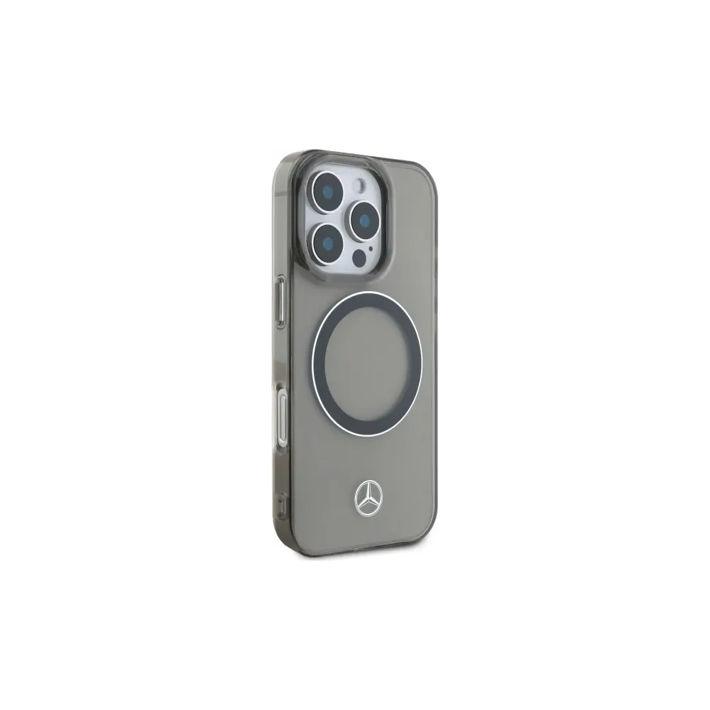 Wholesale Mercedes MEHMP16X23HUOSK Apple iPhone 16 Pro Max hardcase Silver Ring MagSafe black - MRS266 - {ean13} - Hurt
