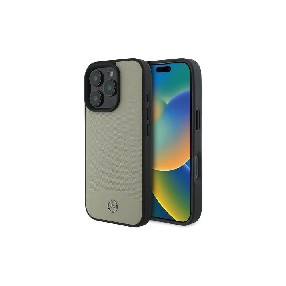Hurtownia GSM - Mercedes MEHMP16X23RBARE Apple iPhone 16 Pro Max hardcase din piele texturată și simplă MagSafe bej - MRS267 - {ean13} - Hurt