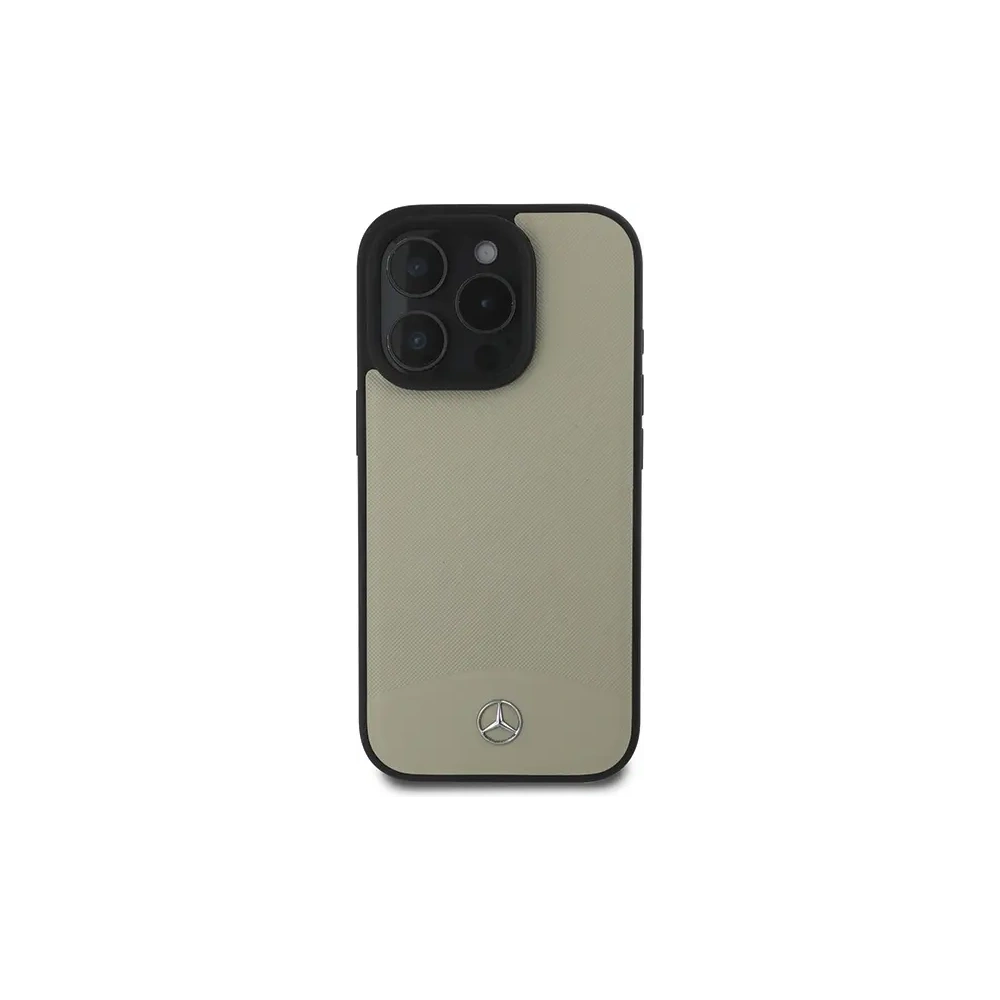 Wholesale Mercedes MEHMP16X23RBARE Apple iPhone 16 Pro Max hardcase MB Textured and Plain Leather MagSafe beige - MRS267 - {ean13} - Hurt