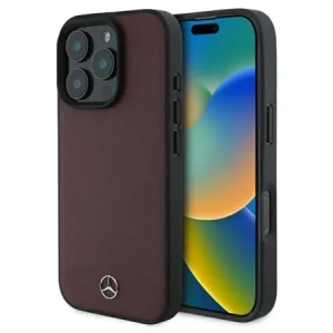 Hurtownia GSM - Etui Mercedes MEHMP16X23RBARR Apple iPhone 16 Pro Max hardcase Textured And Plain Leather MagSafe czerwony/red - MRS269 - {ean13} - Hurt