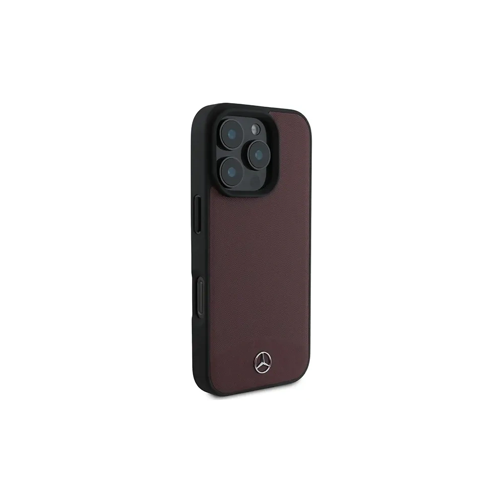Hurtownia GSM - Mercedes MEHMP16X23RBARR Apple iPhone 16 Pro Max Hartschale strukturiert und glatt Leder MagSafe rot - MRS269 - {ean13} - Hurt