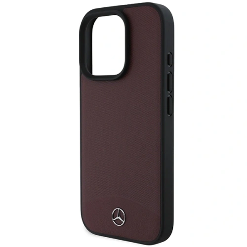 Etui Mercedes MEHMP16X23RBARR Apple iPhone 16 Pro Max hardcase Textured And Plain Leather MagSafe czerwony/red