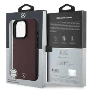Hurtownia GSM - Etui Mercedes MEHMP16X23RBARR Apple iPhone 16 Pro Max hardcase Textured And Plain Leather MagSafe czerwony/red - MRS269 - {ean13} - Hurt