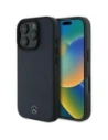 Mercedes MEHMP16X23RBARV Apple iPhone 16 Pro Max keménytok Texturált és Simább Bőr MagSafe sötétkék