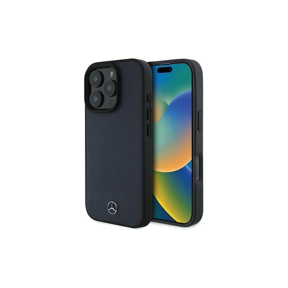 Hurtownia GSM - Etui Mercedes MEHMP16X23RBARV Apple iPhone 16 Pro Max hardcase Textured And Plain Leather MagSafe granatowy/navy - MRS270 - {ean13} - Hurt