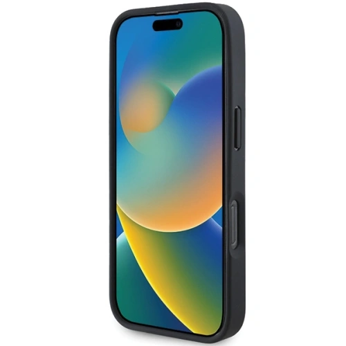 Etui Mercedes MEHMP16X23RBARV Apple iPhone 16 Pro Max hardcase Textured And Plain Leather MagSafe granatowy/navy