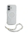 Hurtownia GSM - Etui Guess GUHMP16MHGCRELST Apple iPhone 16 Plus hardcase IML Glitter With Pearl Strap MagSafe przeźroczysty/transparent - GUE4141 - {ean13} - Hurt