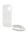 Hurtownia GSM - Etui Guess GUHMP16MHGCRELST Apple iPhone 16 Plus hardcase IML Glitter With Pearl Strap MagSafe przeźroczysty/transparent - GUE4141 - {ean13} - Hurt