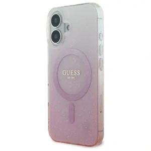 Wholesale Guess GUHMP16MHGRCELP Apple iPhone 16 Plus hardcase IML Glitter Gradient MagSafe pink - GUE4142 - {ean13} - Hurt