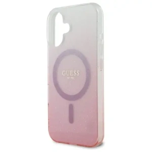 Hurtownia GSM - Guess GUHMP16MHGRCELP Apple iPhone 16 Plus kemény tok IML Glitter Gradient MagSafe rózsaszín - GUE4142 - {ean13} - Hurt