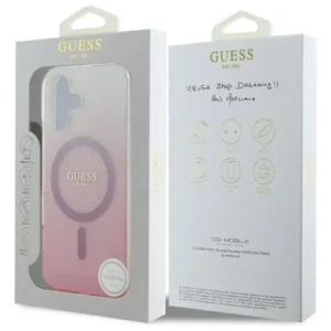 Hurtownia GSM - Guess GUHMP16MHGRCELP Apple iPhone 16 Plus kemény tok IML Glitter Gradient MagSafe rózsaszín - GUE4142 - {ean13} - Hurt
