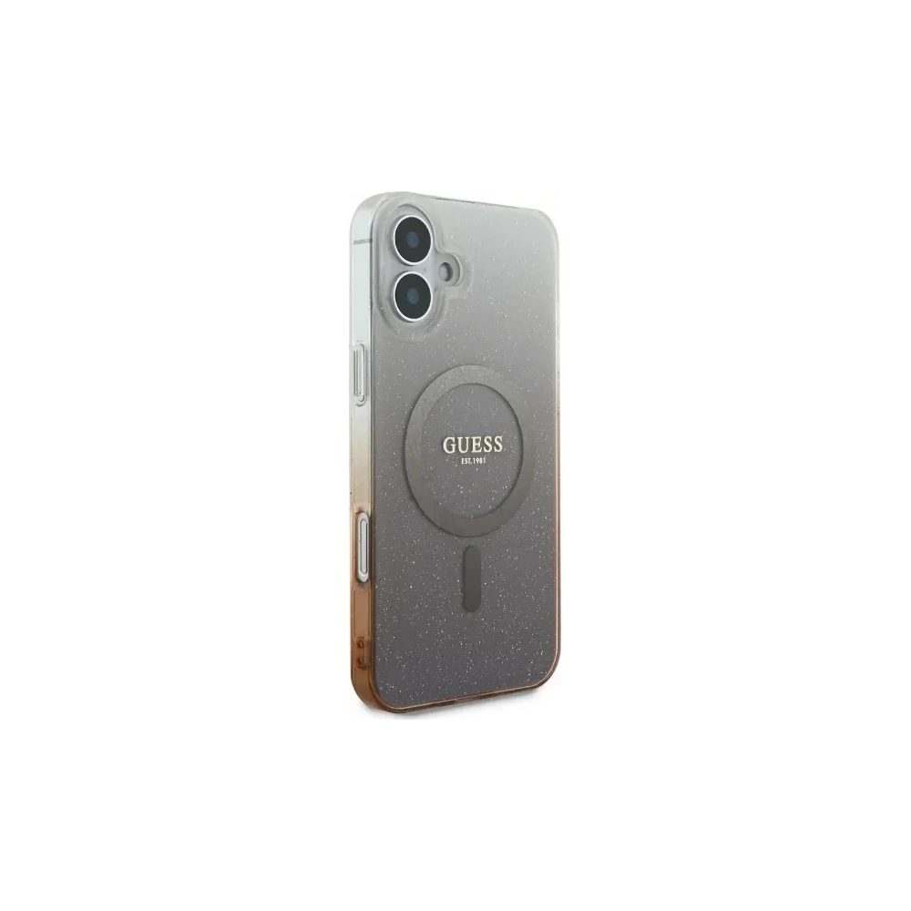Wholesale Guess GUHMP16MHGRCELW Apple iPhone 16 Plus hardcase IML Glitter Gradient MagSafe brown - GUE4143 - {ean13} - Hurt
