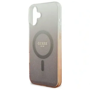 Wholesale Guess GUHMP16MHGRCELW Apple iPhone 16 Plus hardcase IML Glitter Gradient MagSafe brown - GUE4143 - {ean13} - Hurt