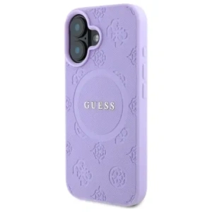Wholesale Guess GUHMP16MPSAPSMEU Apple iPhone 16 Plus hardcase Saffiano Peony Classic Logo MagSafe purple - GUE4144 - {ean13} - Hurt