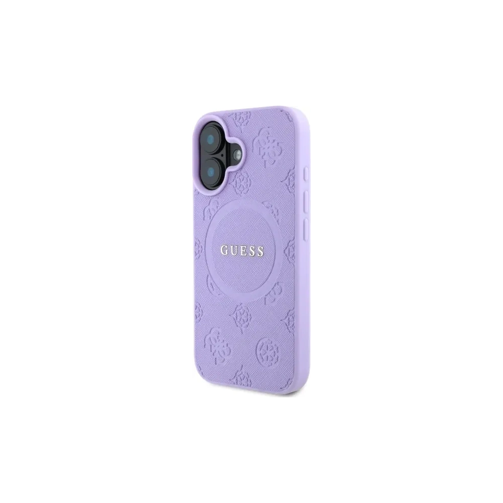 Hurtownia GSM - Guess GUHMP16MPSAPSMEU Apple iPhone 16 Plus kemény tok Saffiano Peony Classic Logo MagSafe lila - GUE4144 - {ean13} - Hurt