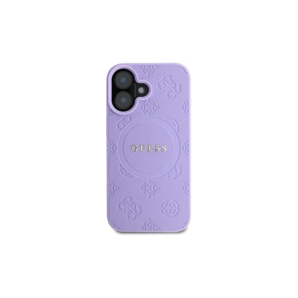 Hurtownia GSM - Guess GUHMP16MPSAPSMEU Apple iPhone 16 Plus kemény tok Saffiano Peony Classic Logo MagSafe lila - GUE4144 - {ean13} - Hurt